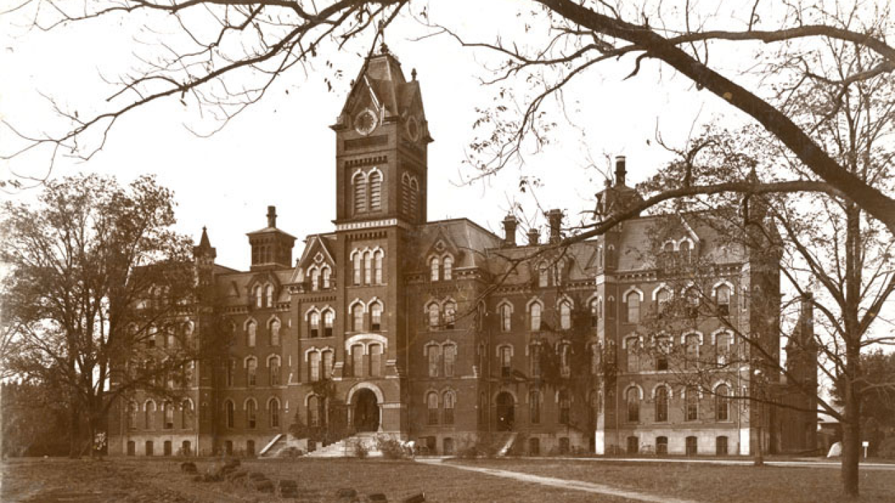 University Hall as it appeared in 1899